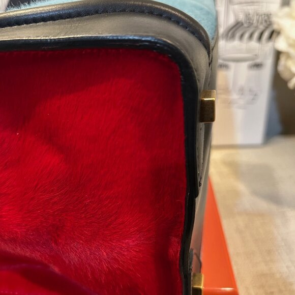 CELINE Tricolor Pony Hair & Calfskin Leather Mini Luggage Bag (Runway Edition) - Picture 8 of 16